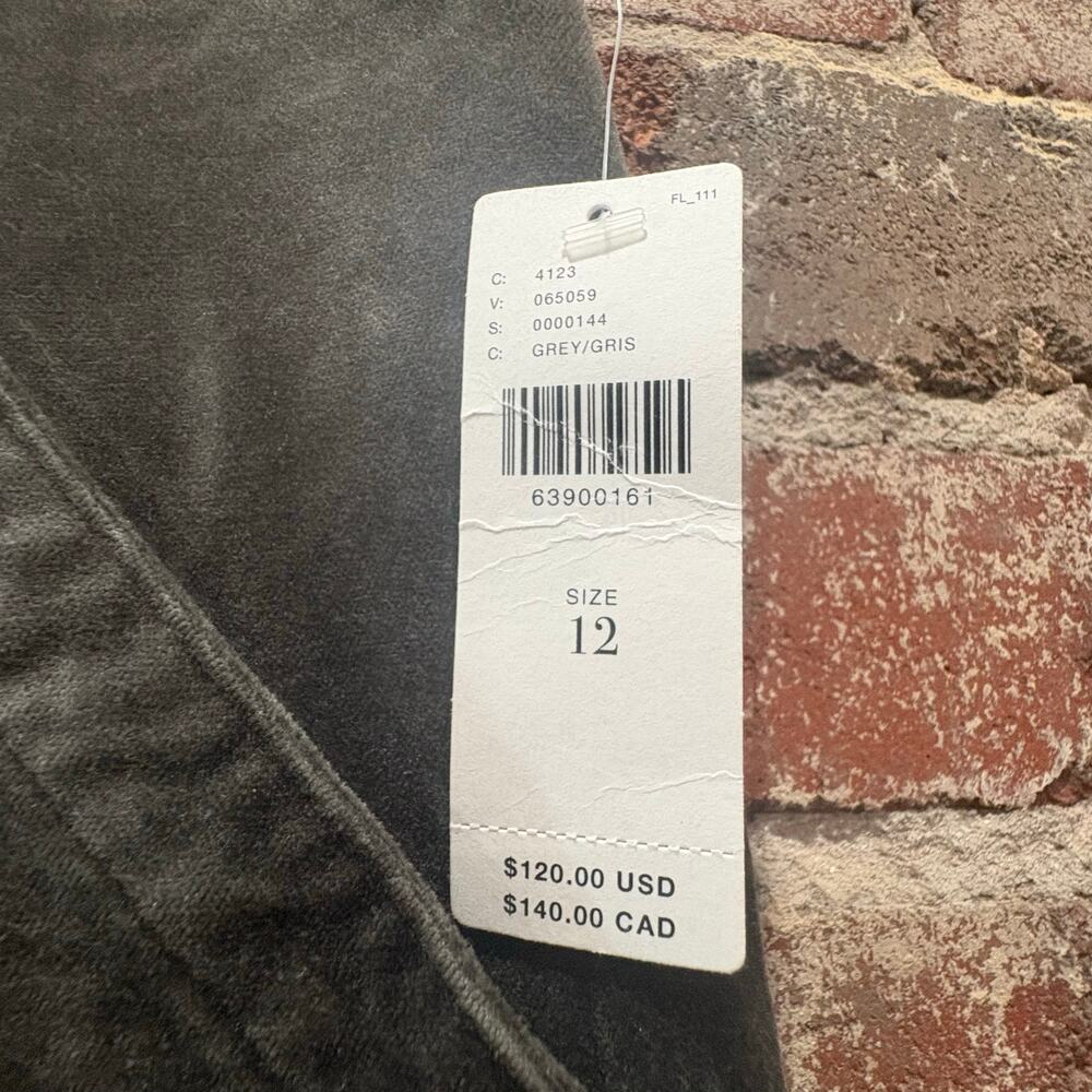 NEW Anthropologie The Icon Flare Corduroy Pants in Gray Size‎ 12 - Picture 6 of 9
